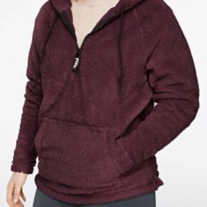 Victoria’s Secret PINK Teddy Half Zip Small Hoodie